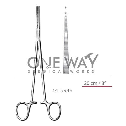 Heiss Forceps Kocher Straight